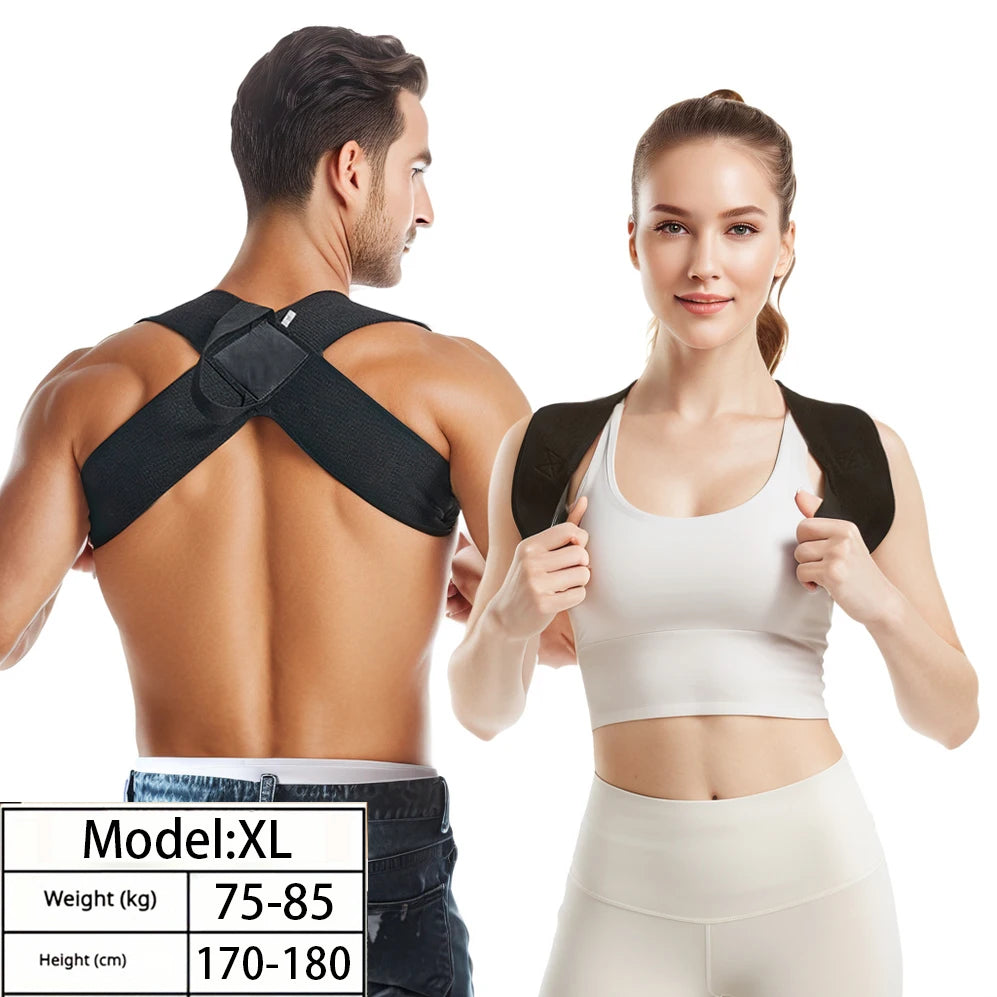 Back Support Strap for Men and Women Comfortable Fitness Shoulder Sports Strap Assisted Positioning for Sports Fitnes