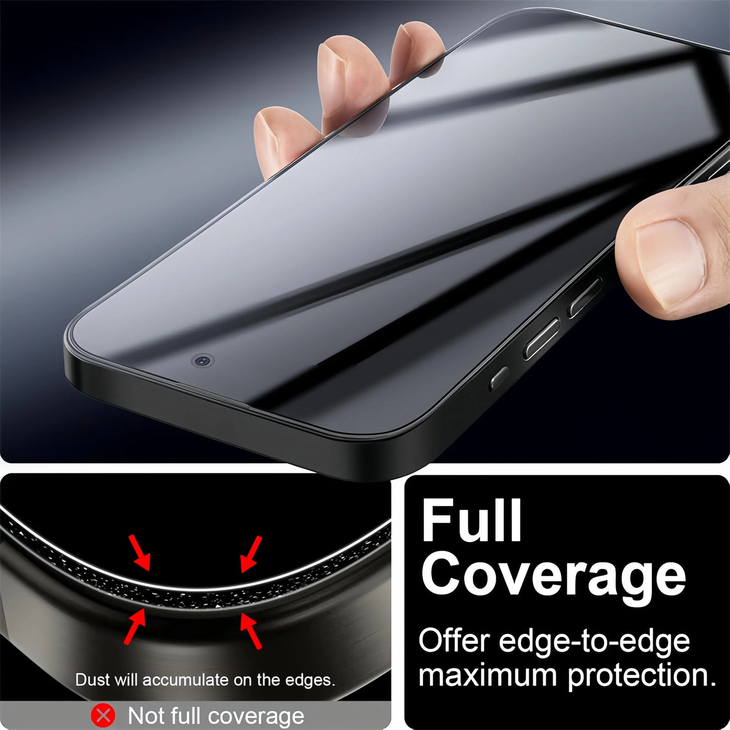 3-5 PCS Privacy Screen Protector for Iphone 14 Pro Max 17 Air 16 15 13 Pro Max plus 16E Full Coverage anti Spy Tempered Glass Film 9H Hardness No Bubbles Case Friendly