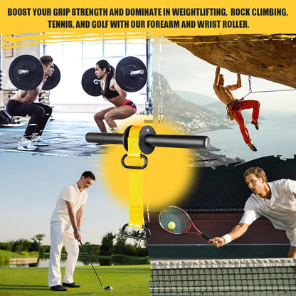 Unleash Your Strength with the Ultimate Forearm Strengthener and Wrist Roller - Adjustable, Durable, and Perfect for All Fitness Levels!