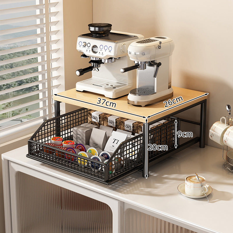 Modern Kitchen Microwave Shelf & Countertop Organizer