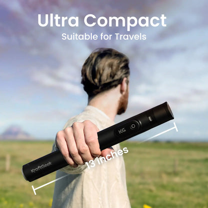 Kraftgeek Justtap Tap-To-Open Phone Tripod with Remote - Smartphone Vlogging Kit for Enhanced Video Capture