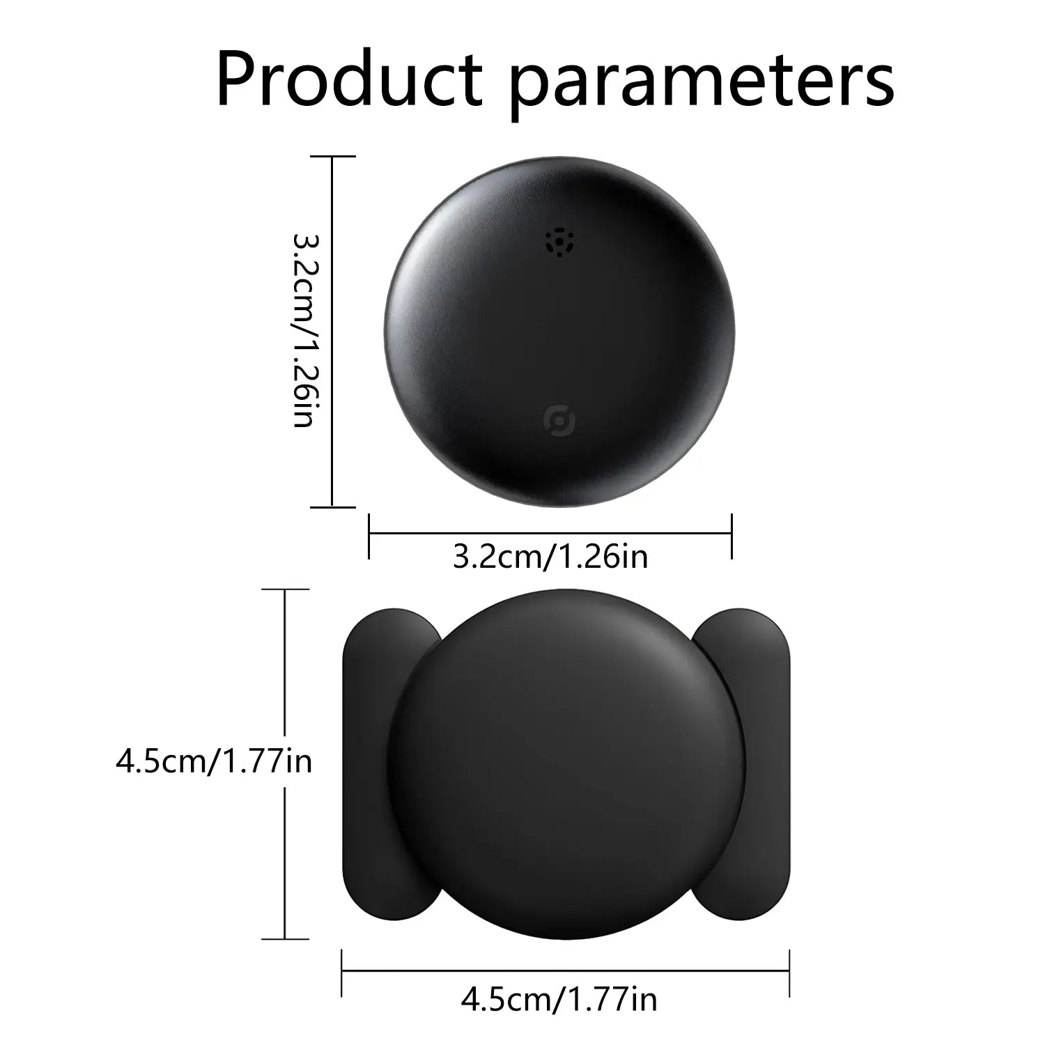 GPS Tracker for Car, Mini Tracker Device with Weatherproof Magnetic Case-No Monthly Fee-Best Hidden GPS Tracker, Anti-Lost Device, Works with Apple Find My