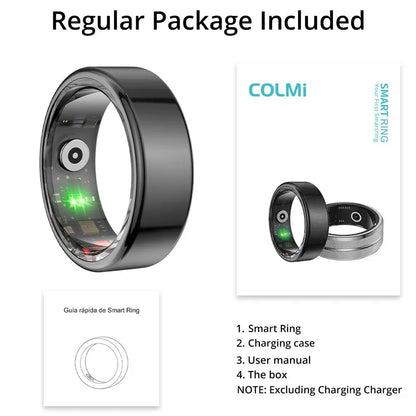 Colmi Smart Ring, 1 Count Fitness Ring with Sleep, Heart Rate and Blood Oxygen Tracker, Waterproof Fashionable Smart Ring, Wearable Heart Beat Monitor, Gift for Men and Women, Wearable Devices, Electronic Gadgets