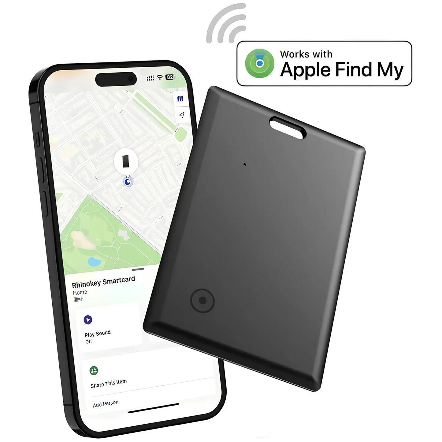 GPS Tracker for Car, Mini Tracker Device with Weatherproof Magnetic Case-No Monthly Fee-Best Hidden GPS Tracker, Anti-Lost Device, Works with Apple Find My
