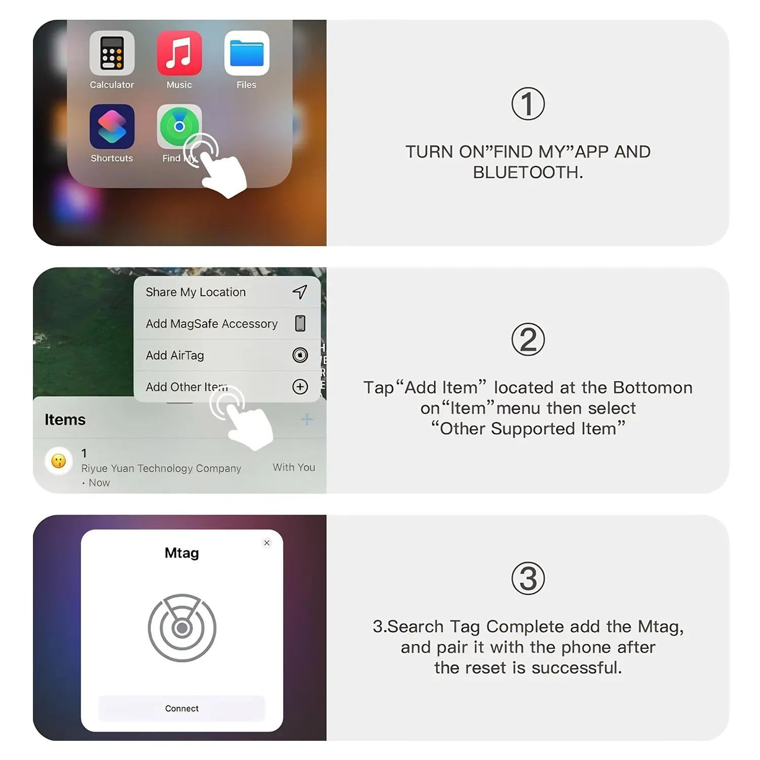GPS Tracker for Car, Mini Tracker Device with Weatherproof Magnetic Case-No Monthly Fee-Best Hidden GPS Tracker, Anti-Lost Device, Works with Apple Find My