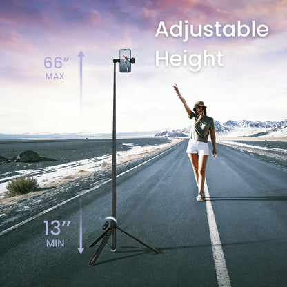 Kraftgeek Justtap Tap-To-Open Phone Tripod with Remote - Smartphone Vlogging Kit for Enhanced Video Capture
