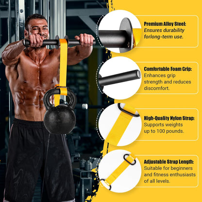 Unleash Your Strength with the Ultimate Forearm Strengthener and Wrist Roller - Adjustable, Durable, and Perfect for All Fitness Levels!