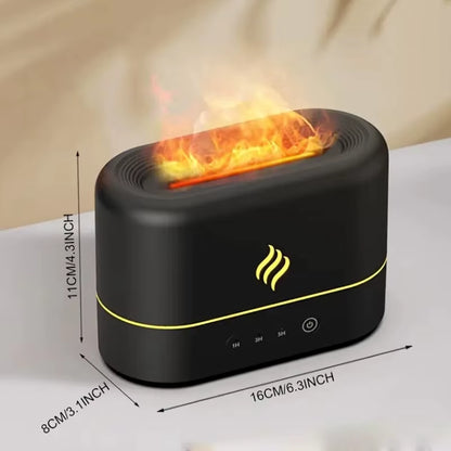 Portable Cool Mist Usb Led Change Color 7 Colors Fire Flame Room Humidifier Aroma Essential Oil Diffuser H2O Air Humidifier