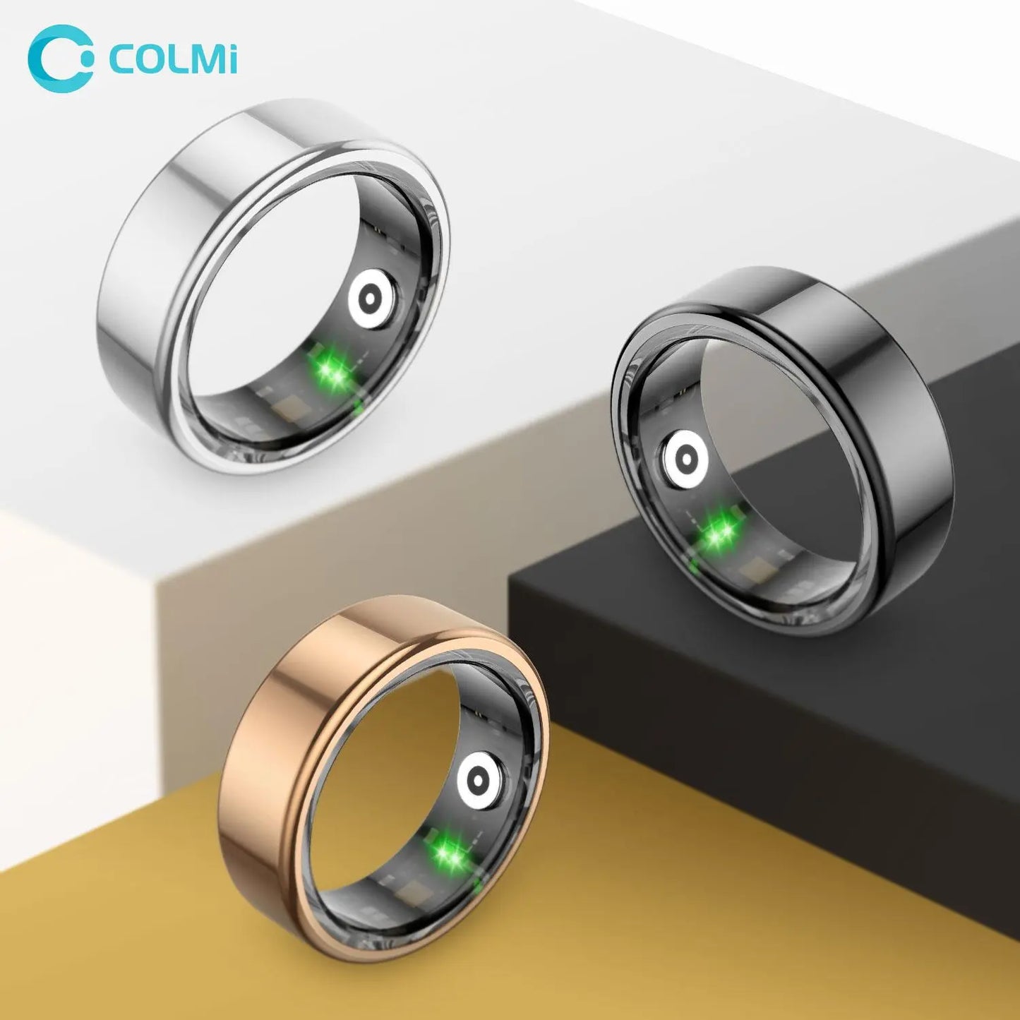 Colmi Smart Ring, 1 Count Fitness Ring with Sleep, Heart Rate and Blood Oxygen Tracker, Waterproof Fashionable Smart Ring, Wearable Heart Beat Monitor, Gift for Men and Women, Wearable Devices, Electronic Gadgets