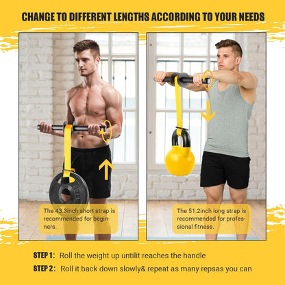 Unleash Your Strength with the Ultimate Forearm Strengthener and Wrist Roller - Adjustable, Durable, and Perfect for All Fitness Levels!