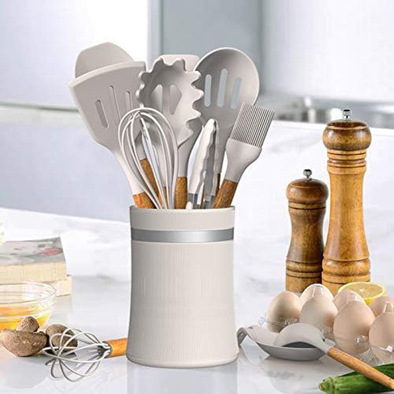 Silicone Cooking Utensils Kitchen Utensil Set,