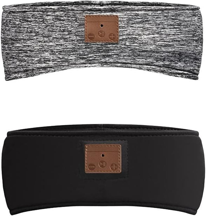 Sleep Headphones Bluetooth Sleeping Headband Soft Elastic Comfortable Sleeping Headphones Music Headband Great for Side Sleepers Running Yoga Insomnia Travel Gift for Men Women (Grey)
