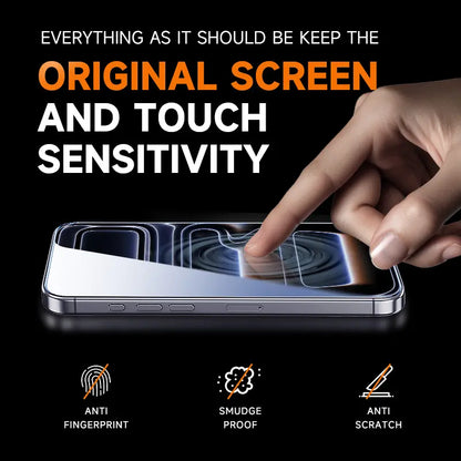 MAGIC JOHN 2-Pack Screen Protector for Iphone, Samsung, and Google–Crystal Clear, Scratch-Resistant, Ultra-Smooth Touch, Privacy Protection, Circular Polarized Eye Protection, Easy Installation