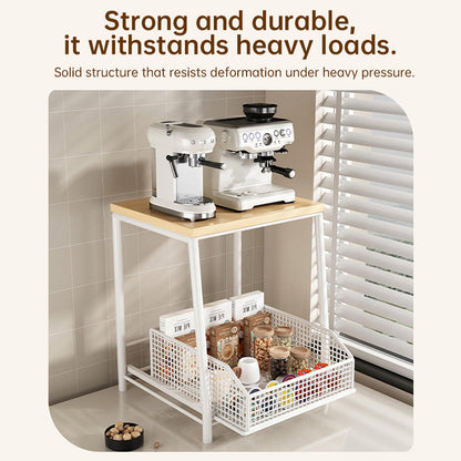 Modern Kitchen Microwave Shelf & Countertop Organizer