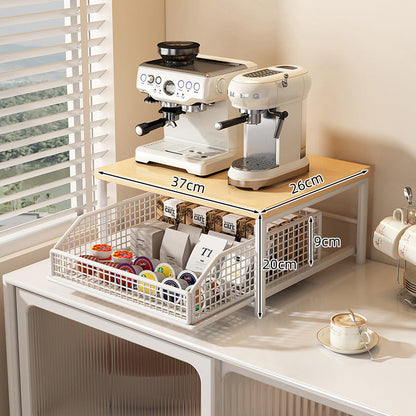 Modern Kitchen Microwave Shelf & Countertop Organizer