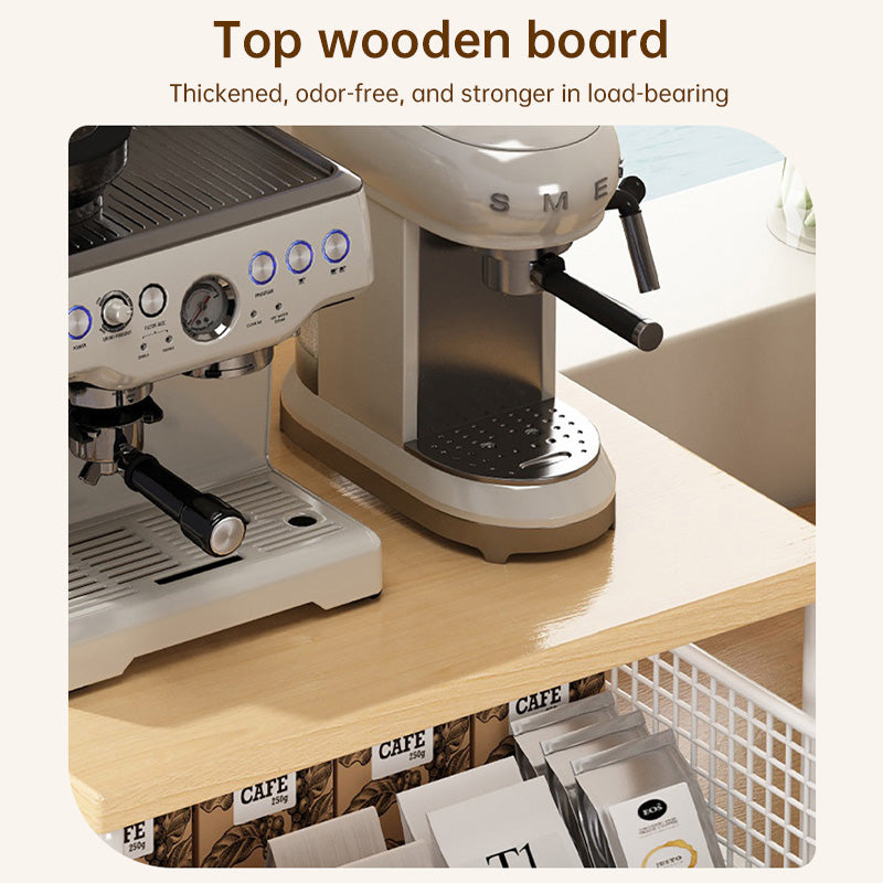 Modern Kitchen Microwave Shelf & Countertop Organizer