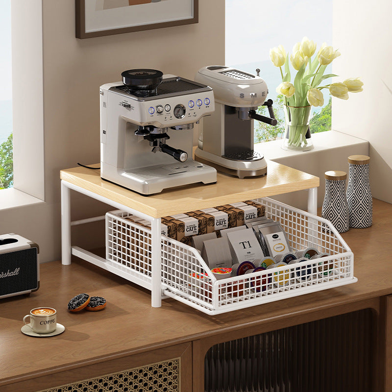 Modern Kitchen Microwave Shelf & Countertop Organizer