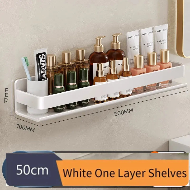 Wall-Mounted Bathroom Shelf