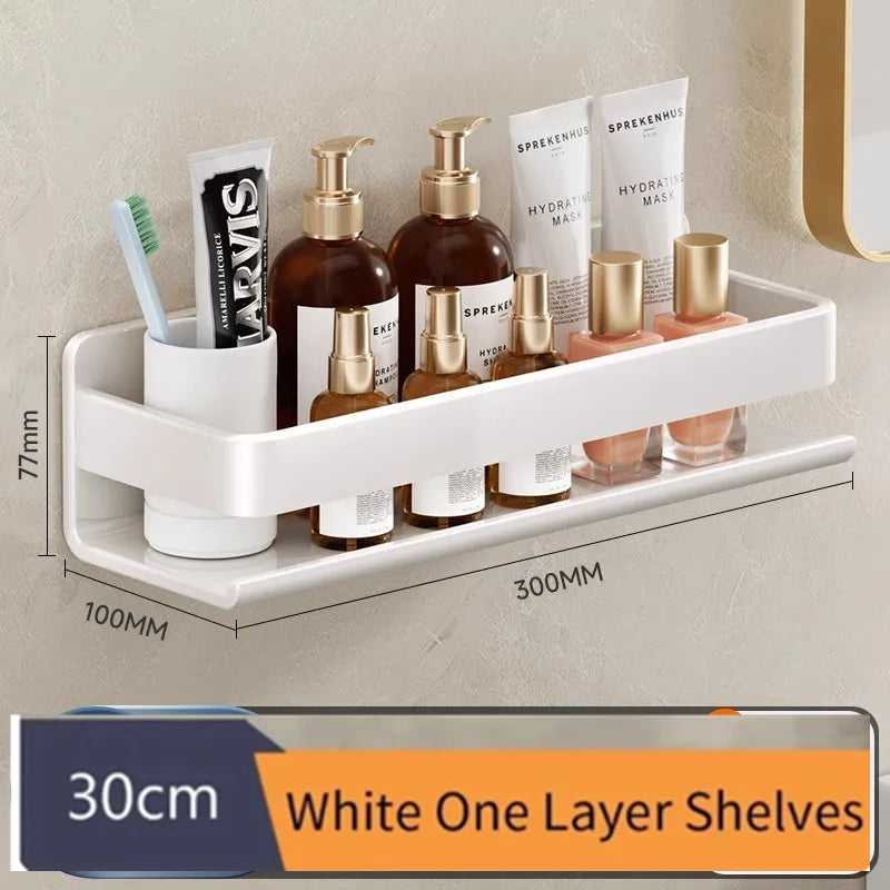 Wall-Mounted Bathroom Shelf