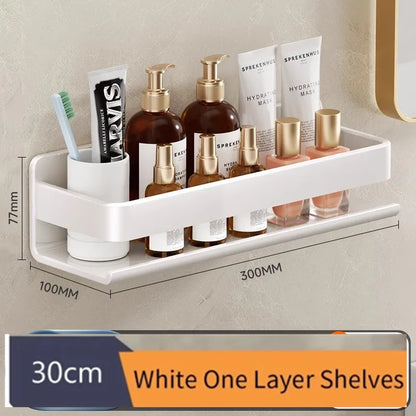 Wall-Mounted Bathroom Shelf