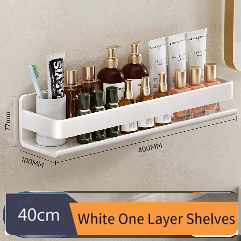 Wall-Mounted Bathroom Shelf