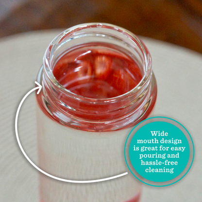 Wide Mouth Glass Bottles Set (16 oz)