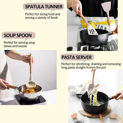 Silicone Cooking Utensils Kitchen Utensil Set,