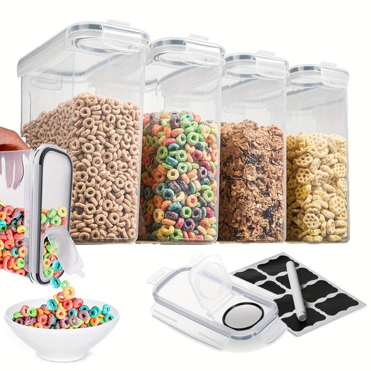 Airtight Cereal Storage Containers (Set of 4)