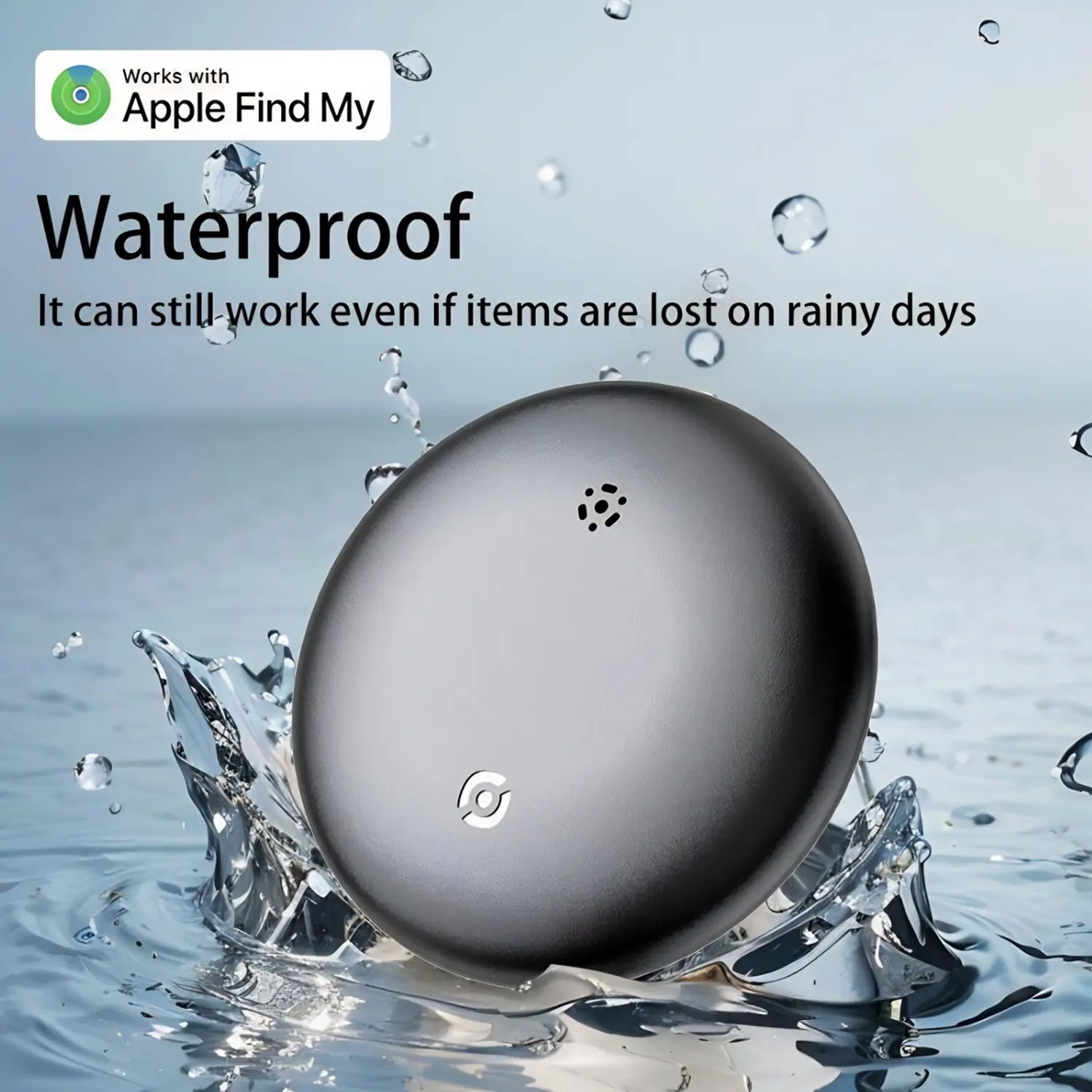 GPS Tracker for Car, Mini Tracker Device with Weatherproof Magnetic Case-No Monthly Fee-Best Hidden GPS Tracker, Anti-Lost Device, Works with Apple Find My