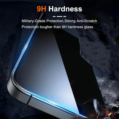 3-5 PCS Privacy Screen Protector for Iphone 14 Pro Max 17 Air 16 15 13 Pro Max plus 16E Full Coverage anti Spy Tempered Glass Film 9H Hardness No Bubbles Case Friendly