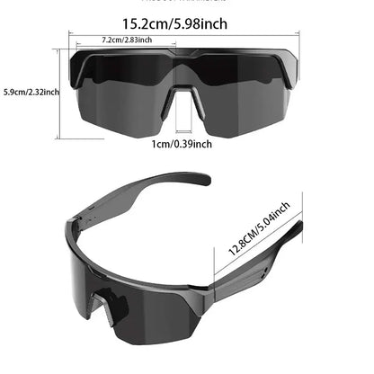 New Yj-006 Bluetooth-Compatible Chip, Quick Charging, Long Battery Life, Suitable for Men & Women, Sports Smart Glasses, Cycling Hiking Fishing Travel Accessories