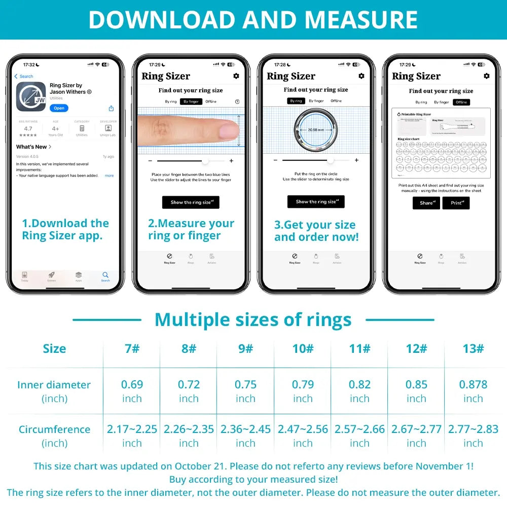 Colmi Smart Ring, 1 Count Fitness Ring with Sleep, Heart Rate and Blood Oxygen Tracker, Waterproof Fashionable Smart Ring, Wearable Heart Beat Monitor, Gift for Men and Women, Wearable Devices, Electronic Gadgets