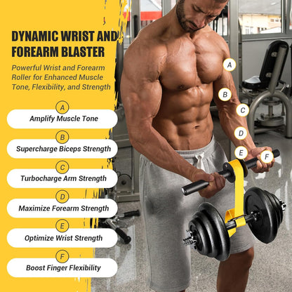 Unleash Your Strength with the Ultimate Forearm Strengthener and Wrist Roller - Adjustable, Durable, and Perfect for All Fitness Levels!