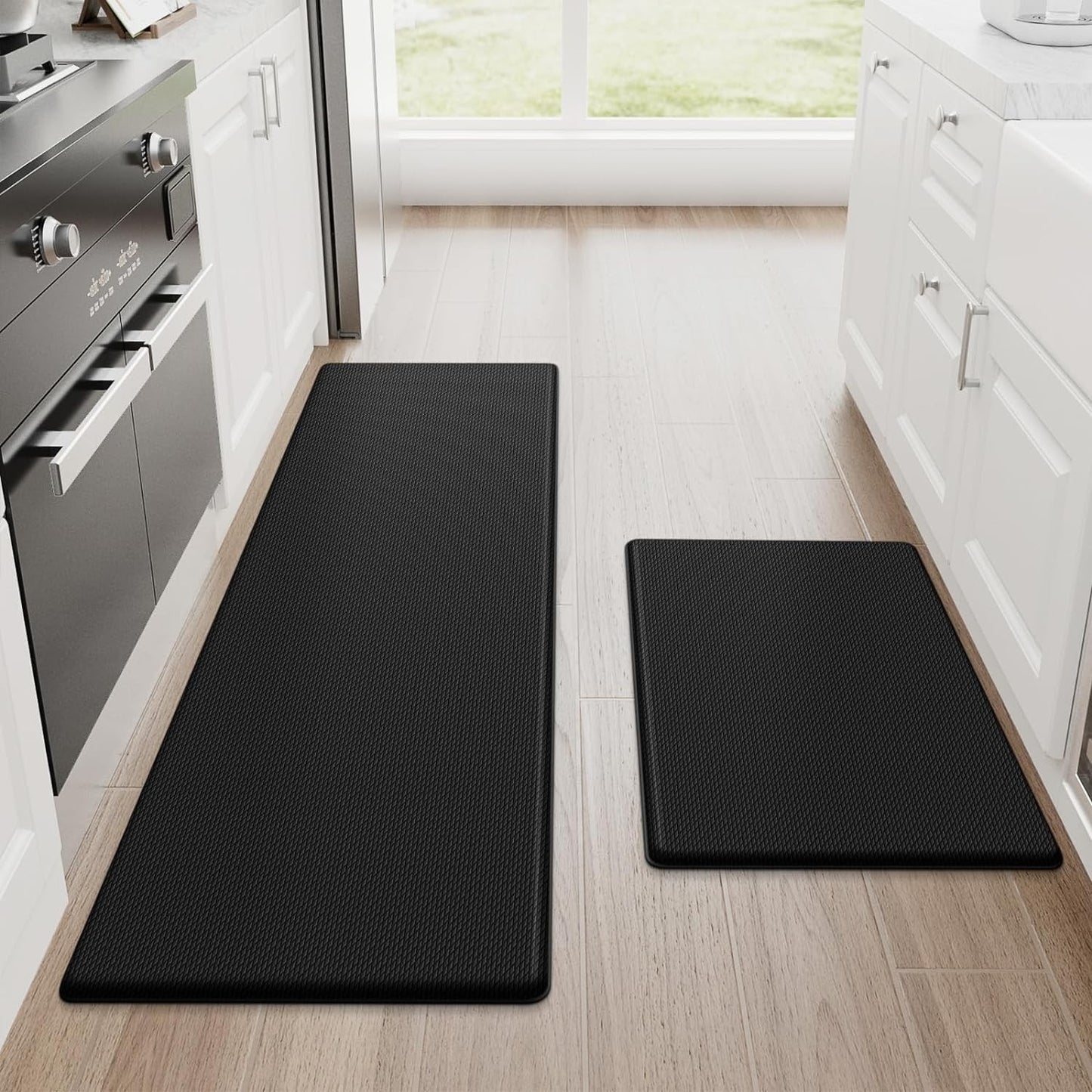 Steprite Kitchen Mats, 2PCS Kitchen Rugs, Cushioned anti Fatigue Kitchen Mats