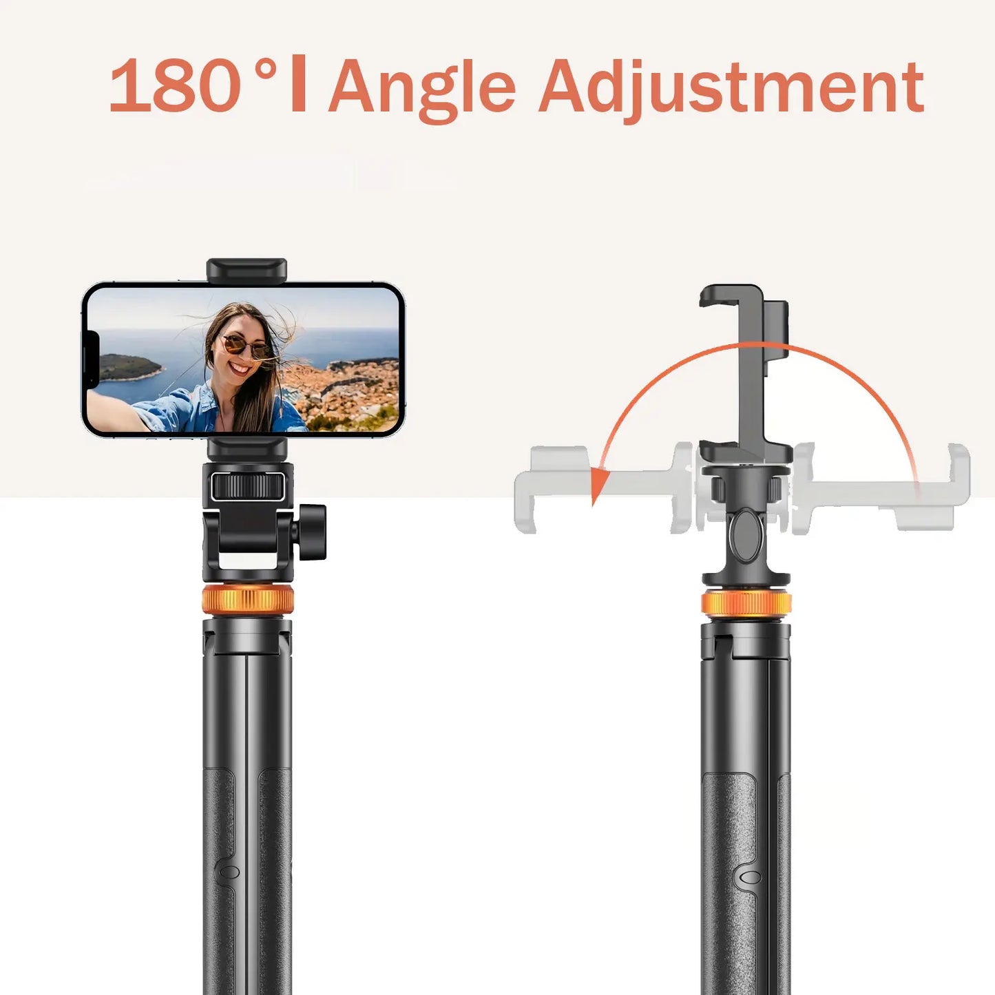 61-In Smartphone Selfie Stick with Wireless Remote, Upgraded Stable Phone Tripod Stand, Tech Accessories for Iphone 17/16/15/14/13 & Mobile Devices, Travel-Friendly Cam Videography Equipment