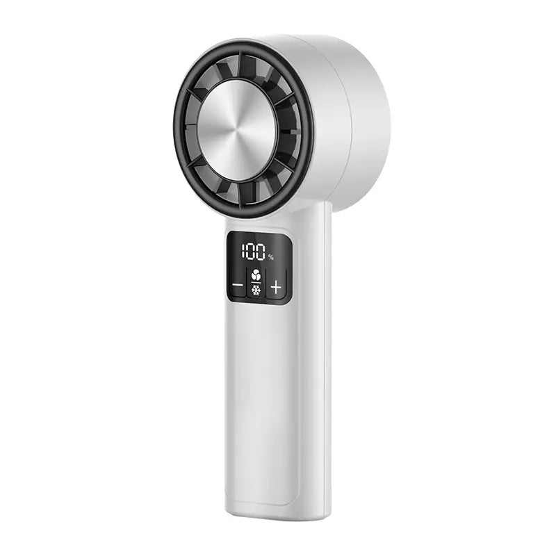Portable Handheld Turbo Fan (With Cooling Function) — Usb-Rechargeable Battery | Powerful Performance & Whisper-Quiet Operation (Up to 20,000 RPM) | the Ultimate Summer Essential for Travel, Outdoor Activities, and Office Environments