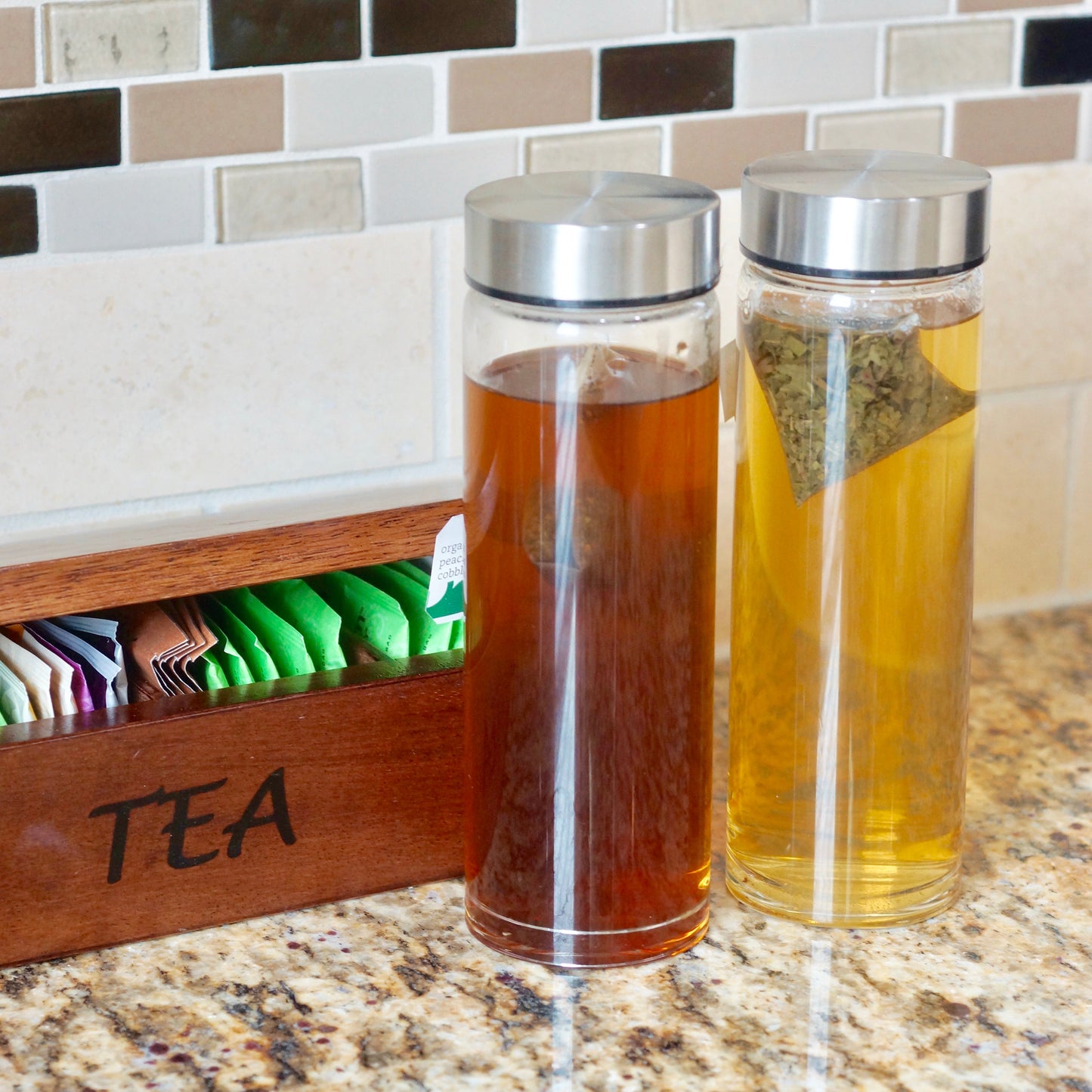 Wide Mouth Glass Bottles Set (16 oz)