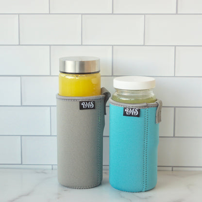 Wide Mouth Glass Bottles Set (16 oz)