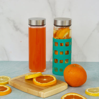 Wide Mouth Glass Bottles Set (16 oz)